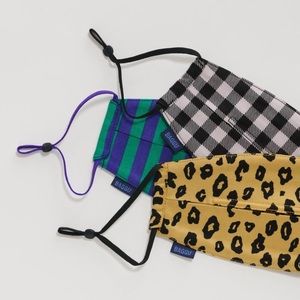 Baggu Gingham Fabric Mask 100% organic cotton NWT